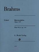 Piano Pieces, Op. 119 piano sheet music cover